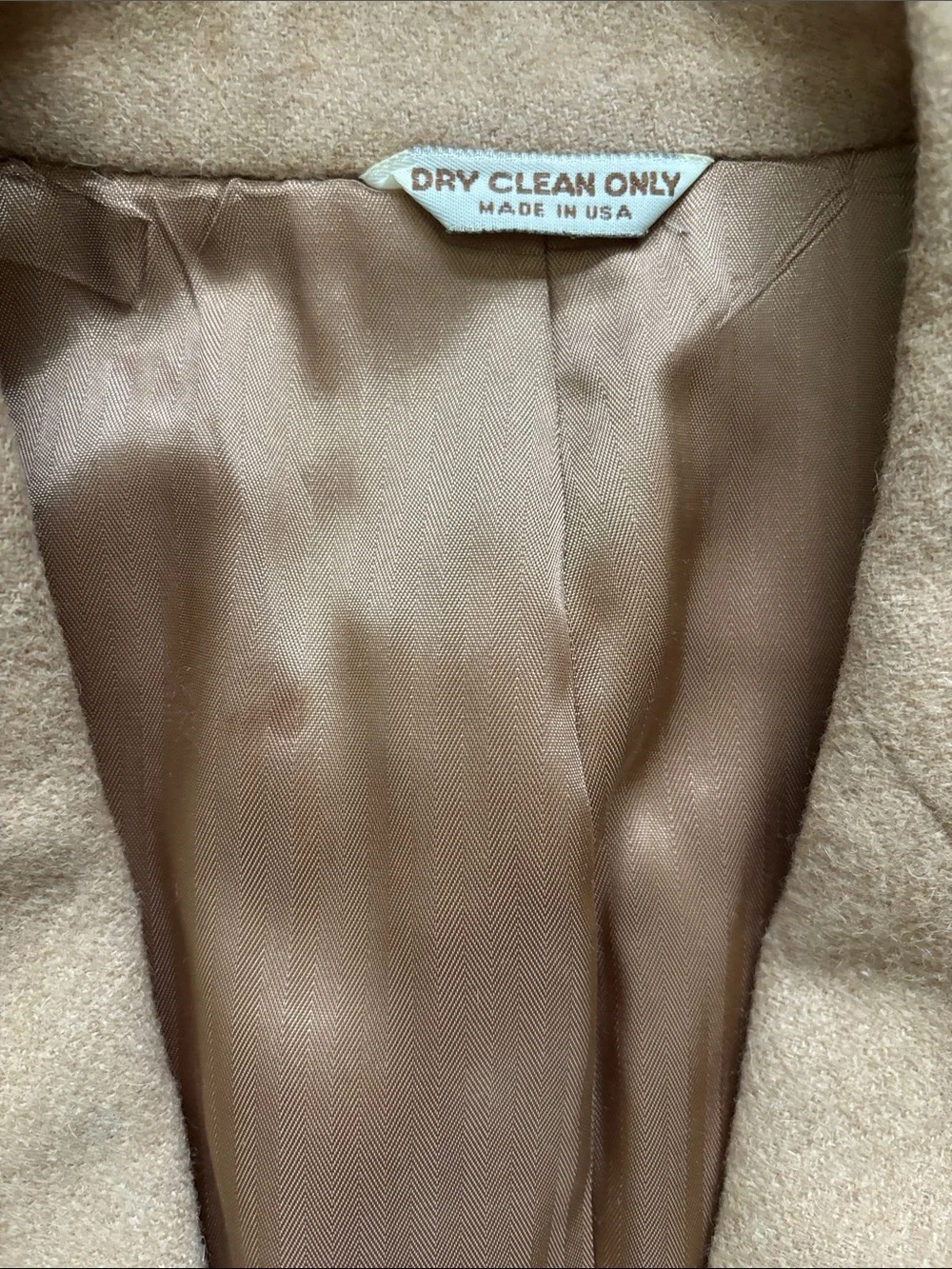 Camel blazer coat jacket